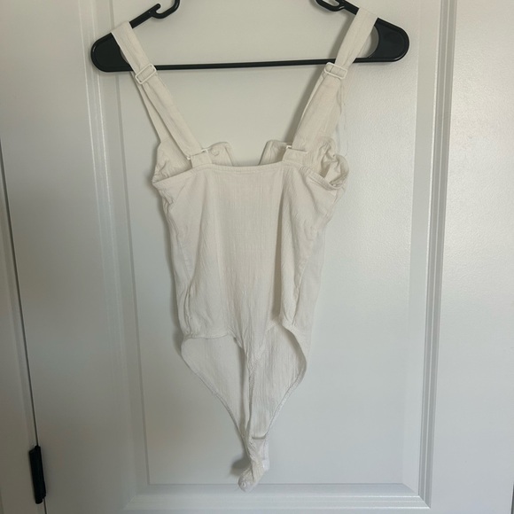 Free People Pippa White Shapewear Bodysuit Small - Picture 6 of 6
